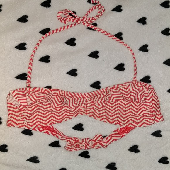 Xhilaration Other - Coral Chevron bikini top